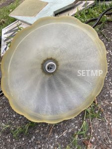 Hang from the ceiling light.