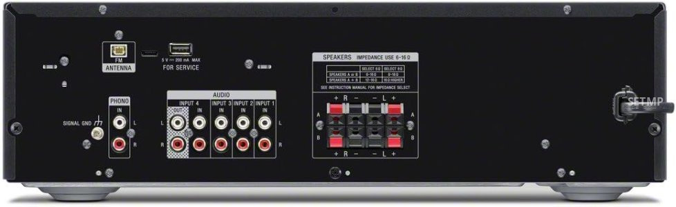 Sony STRDH190 2-ch Home Stereo Receiver with Phono Inputs & Bluetooth Black