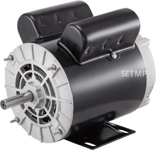 VEVOR 2HP Electric Compressor Motor, 115V/230V FLA-15.0A/7.5A 3450 RPM, 5/8'' Keyed Shaft 56 Frame 60Hz Electric Motor, Single Phase AC Motor for Air Compressors