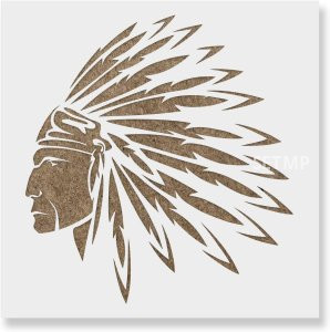 Native American Indian Stencil - Reusable Stencils for Painting - Create DIY Native American Indian Crafts and Decor