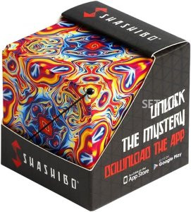 SHASHIBO Shape Shifting Box - Award-Winning, Patented Fidget Cube w/ 36 Rare Earth Magnets - Transforms Into Over 70 Shapes, Download Fun in Motion Toys Mobile App (Original Series - Spaced Out)