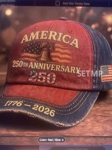 Really nice hats. Support America’s 250 years of freedom